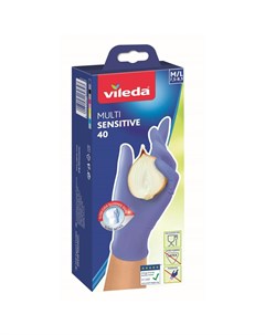 Перчатки Multi Sensitive нитриловые 40 шт размер M L Vileda