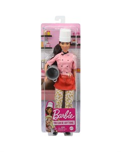 Кукла Barbie из серии Кем быть DVF50 FXN99 Шеф повар Mattel