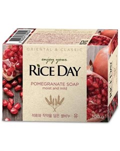 Твердое мыло Мыло туалетное с экстрактом граната и пиона Riceday Soap Yu 100 г Lion