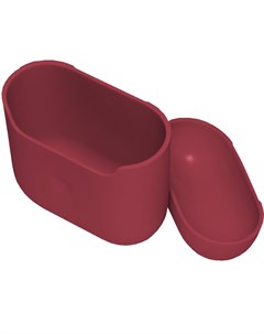 Чехол силиконовый для Apple AirPods 2 розово красный Brosco