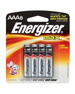 Батарейки MAX AAA BP8 RU 8шт Energizer