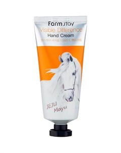 Крем для рук с лошадиным маслом Visible Difference Hand Cream Jeju Mayu 100 г Farmstay