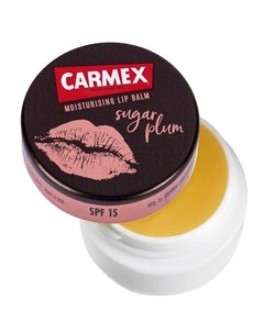 Бальзам для губ сахарная слива с защитным фактором SPF 15 в баночке 7 5 г Carmex