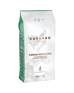 Кофе в зернах Crema Espresso 1 кг Carraro