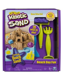 Kinetic Sand Кинетический песок набор для лепки Веселая пляжная игра 6037424 Spin master