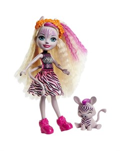 Кукла Enchantimals с любимой зверюшкой FNH22 GTM27 Зейди Зебра и Реф Mattel