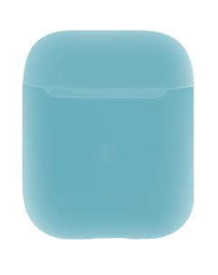 Чехол силиконовый для Apple AirPods 2 голубой Brosco