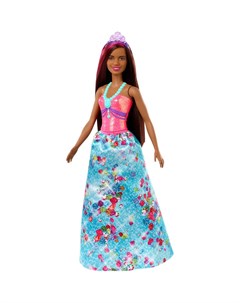 Кукла Barbie Принцесса GJK12 GJK15 брюнетка кораловый топ Mattel