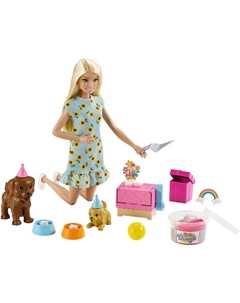 Barbie Кукла питомцы Вечеринка GXV75 Mattel