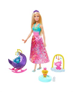 Кукла Barbie Заботливая принцесса GJK49 GJK51 блондинка Mattel
