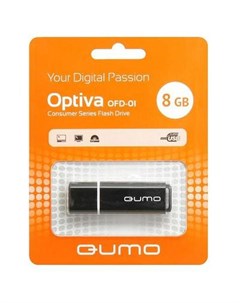 USB Flash накопитель 8Gb Optiva 01 Black QM8GUD OP1 black Qumo