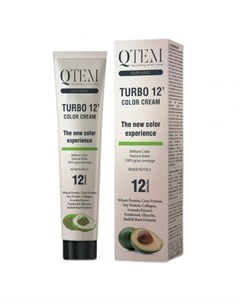 Color Service Turbo 12 Color Cream Перманентный краситель с восстанавливающими активами 12 0 Скандин Qtem