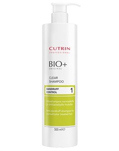 BIO Clear Шампунь против перхоти для нормальных и окрашенных волос 500 мл Cutrin