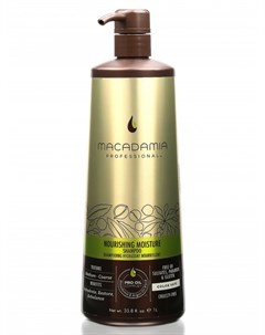 Nourishing Moisture Shampoo Шампунь питательный для всех типов волос 1000 мл Macadamia professional