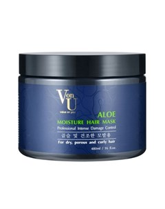 Aloe Moisture Hair Mask Маска для волос увлажняющая с алое вера 480 мл Von u