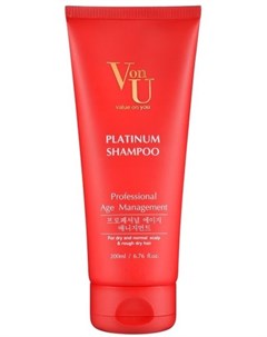 Platinum Shampoo Шампунь для волос с платиной 200 мл Von u