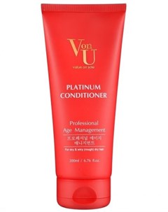 Platinum Conditioner Кондиционер для волос с платиной 200 мл Von u