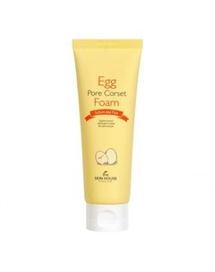 Egg Pore Corset Foam Пенка для глубокого очищения и сужения пор 120 мл The skin house