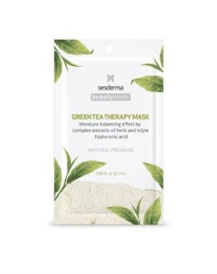 Маска увлажняющая для лица Green tea therapy mask 1 шт Sesderma