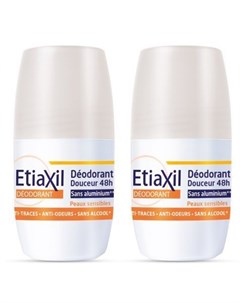 Набор роликовых дезодорантов для чувствительной кожи без солей алюминия 2 50 мл Etiaxil