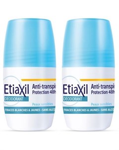 Набор роликовых дезодорантов для чувствительной кожи 2 50 мл Etiaxil