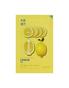 Pure Essence Mask Sheet Lemon Тонизирующая тканевая маска лимон 20 гр Holika holika
