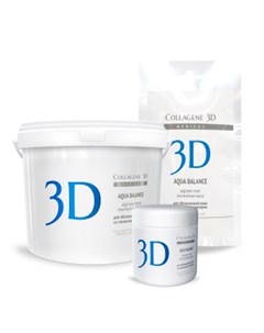 Альгинатная маска для лица и тела с гиалуроновой кислотой 30 г Aqua Balance Collagene 3d