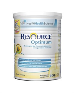 Сухая смесь Nestle Resource Optimum с пре и пробиотиками 400гр Nestle health science