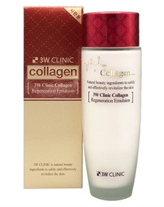 Восстанавливающая эмульсия для лица с коллагеном Collagen Regeneration Emulsion 3w clinic