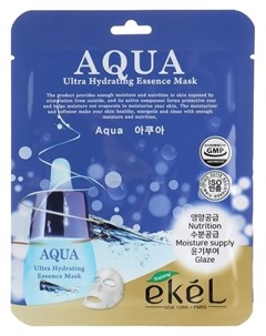 Маска для лица тканевая ультраувлажняющая Aqua Ultra Hydrating Essence Mask Ekel