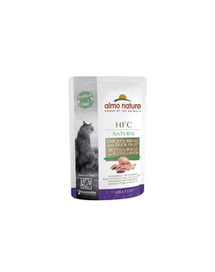 HFC Natural паучи для кошек Куриная грудка и утиное филе 55 г Almo nature консервы