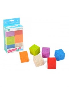 Развивающая игрушка Мягкие кубики с выпуклыми элементами 6 шт IT106447 Elefantino