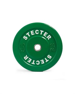 Диск тренировочный D50 мм 10 кг зеленый 2192 Stecter