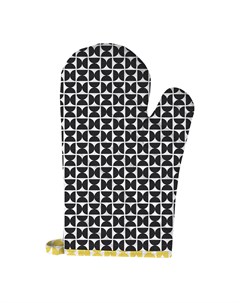 Прихватка рукавица Melissa Two черный желтый 18х30 см Мона лиза