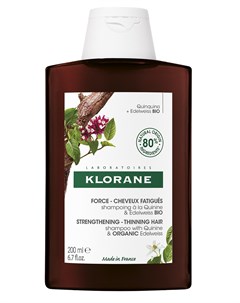Шампунь с экстрактом хинина и органическим экстрактом эдельвейса 200 мл Thinning Hair Klorane