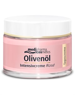 Дневной крем интенсив для лица Роза 50 мл Olivenol Medipharma cosmetics