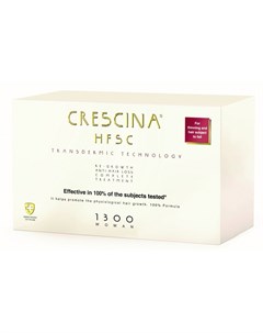 1300 Комплекс Transdermic для женщин лосьон для возобновления роста волос 20 лосьон против выпадения Crescina