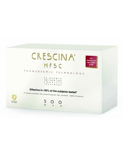 500 Комплекс Transdermic для мужчин лосьон для возобновления роста волос 20 лосьон против выпадения  Crescina