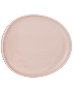 Тарелка десертная Fusion пудровая 23х20 5см фарфор Porcelain manufacturing factory