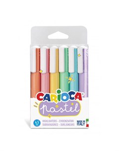 Фломастеры Pastel 6 цветов Carioca