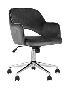 Кресло компьютерное кларк серый 56x75x62 см Stool group