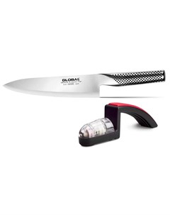 Набор G 2220BR нож и точилка 2шт Global