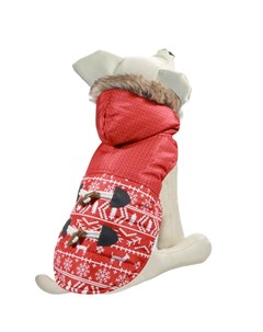 TRIOL Попона для собак утепленная Зимняя сказка L красный Одежда для собак
