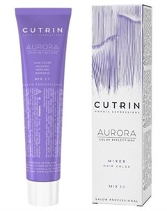 Aurora Крем краска для волос 0 11 Голубой микс тон 60 мл Cutrin