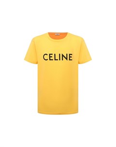 Хлопковая футболка Celine