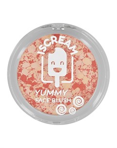 Румяна для лица YUMMY тон 02 fruit smoothie Iscream