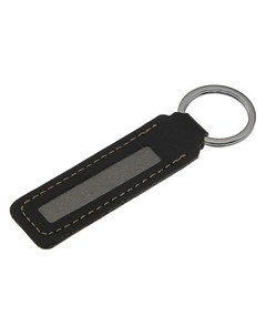 Брелок для ключей с номером телефона кожа PU бежевые нити Nnb