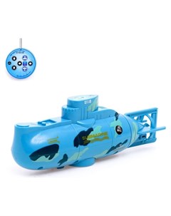 Подводная лодка радиоуправляемая Гроза морей свет цвет синий Nnb