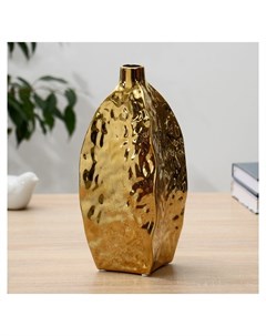 Ваза керамика Оливия H 25 см D 2 5см золото Nnb