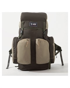 Рюкзак туристический на затяжке 70 л 4 наружных кармана цвет олива Taif